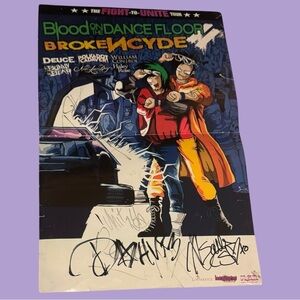 Blood on the Dance Floor Tour Poster Fight To Unite Brokencyde BOTDF Signed
